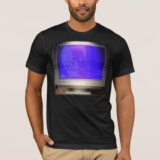 CRT-Schirm-Shirt ASCII KUNST Schirm-Shirt T-Shirt (Vorderseite)