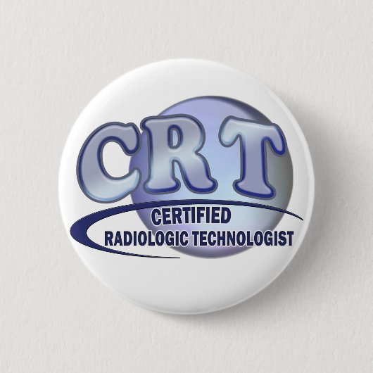 CRT ZUGELASSENES RADIOLOGISCHER BUTTON (Vorderseite)