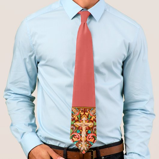 Crucied Jesus Lenten Krawatte