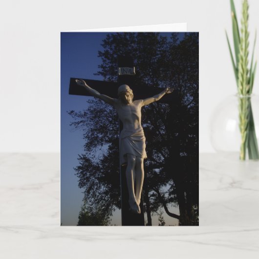 "Crucified" Sympathy Card Karte (Vorderseite)