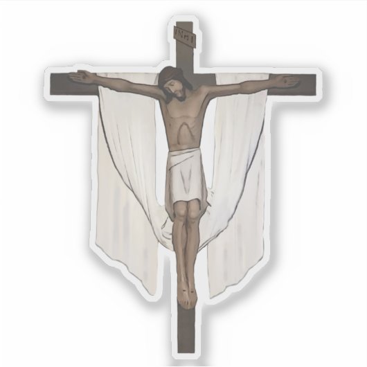 Crucifix Aufkleber (Vorderseite)