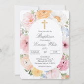 Crucifix  baptismInvitation Einladung (Vorderseite)