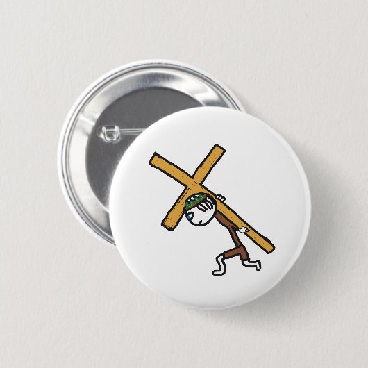 Crucifix Button (Vorne & Hinten)