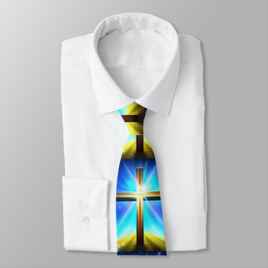 Crucifix Cross Jesus Krawatte (Gebunden)