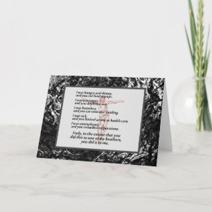 Crucifix der sozialen Gerechtigkeit Karte