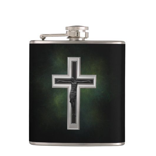 Crucifix Flachmann (Vorderseite)