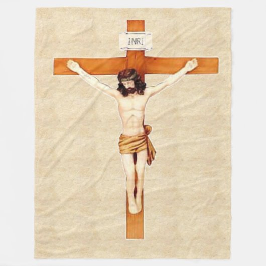 CRUCIFIX Fleece Blanket (Vorderseite)
