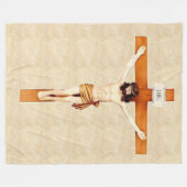 CRUCIFIX Fleece Blanket (Vorderseite (Horizontal))