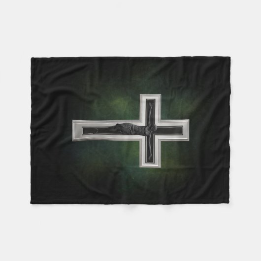 Crucifix Fleecedecke (Vorderseite (Horizontal))