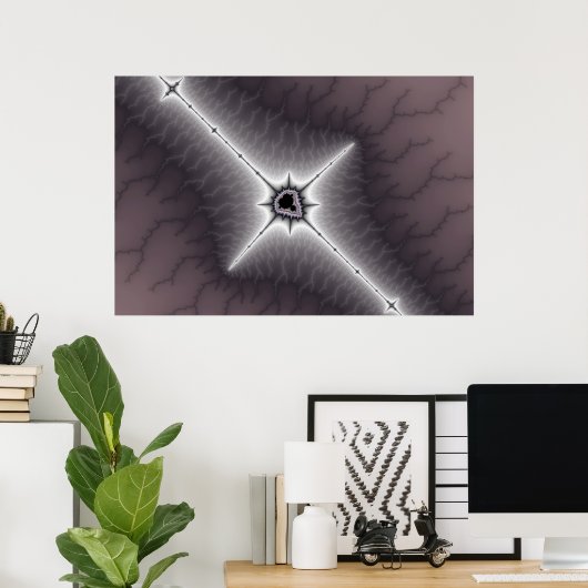 Crucifix - Fraktal Poster (Heimbüro)