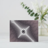 Crucifix - Fraktal Postkarte (Stehend Vorderseite)