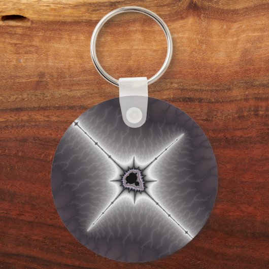 Crucifix - Fraktal Schlüsselanhänger (Vorderseite)