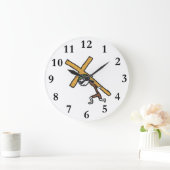 Crucifix Große Wanduhr (Zuhause)