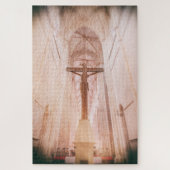 Crucifix hinter dem Altar des Klosters Batalha Puzzle (Vertikal)