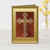Crucifix Karte (Gelbe Blume)