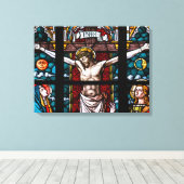Crucifix Leinwanddruck (Insitu (Holzboden))
