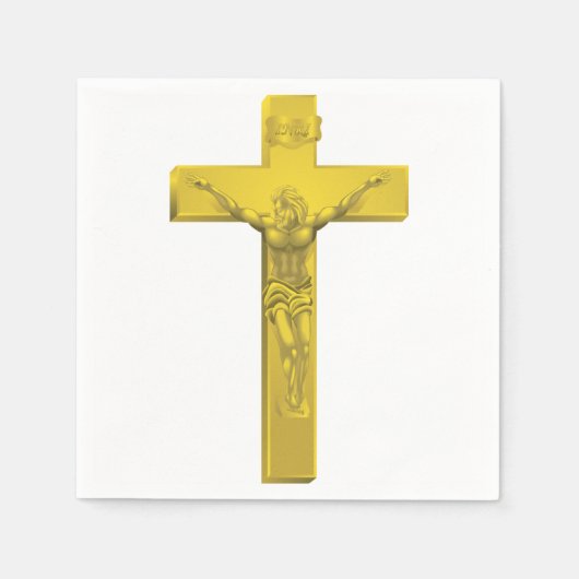 Crucifix Paper Napkins Serviette (Vorderseite)