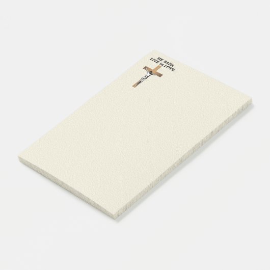 Crucifix Post-it Klebezettel (angewinkelt)