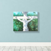 Crucifix Resurrection Gemälde Leinwanddruck (Insitu (Holzboden))