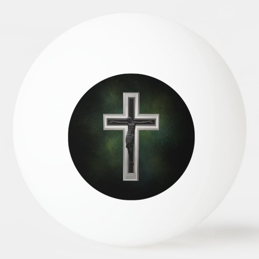 Crucifix Tischtennisball (Rückseite)