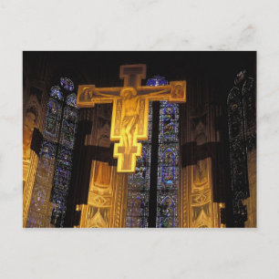 Crucifix über dem Hochaltar im Santa Maria delle Postkarte