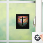 Crucifix / Words Window Clying Fensteraufkleber (Zuhause)