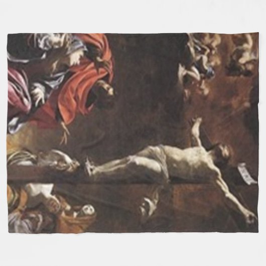 CRUCIFIXATION der JSUS Fleece-Decke Fleecedecke (Vorderseite (Horizontal))