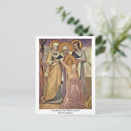 Crucifixe: Das MarienDetail von Fra Angelico Postkarte (Stehend Vorderseite)