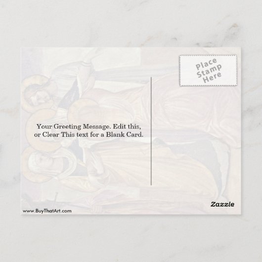 Crucifixe: Das MarienDetail von Fra Angelico Postkarte (Rückseite)