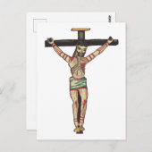 Crucifixe Jesus Christus Cross Wasserfarbe Kunst Postkarte (Vorne/Hinten)