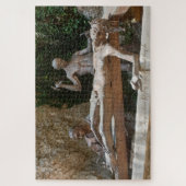 Crucifixe Jesus Christus nagelte zum Kreuz Puzzle (Vertikal)