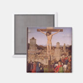 Crucifixe (Öl auf Tafel) Magnet (Vorderseite/Rückseite)
