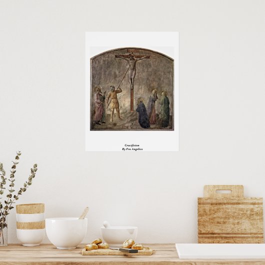 Crucifixe von Fra Angelico Poster (Küche)