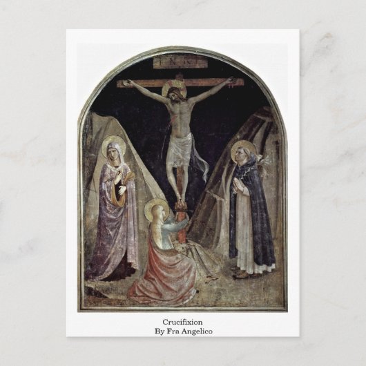 Crucifixe von Fra Angelico Postkarte (Vorderseite)