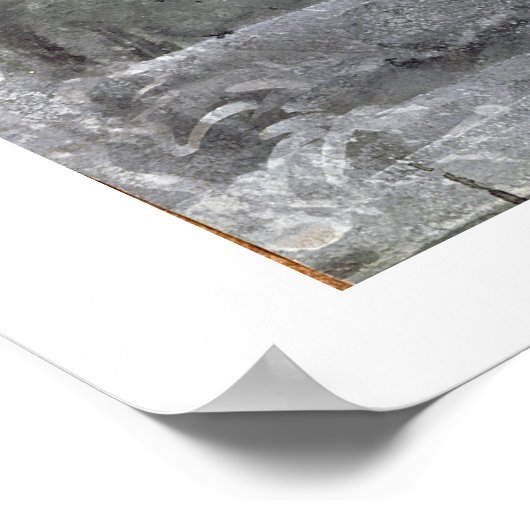 Crucifixe (w/c und gouache auf Papier) Poster (Ecke)