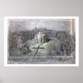 Crucifixe (w/c und gouache auf Papier) Poster (Vorne)