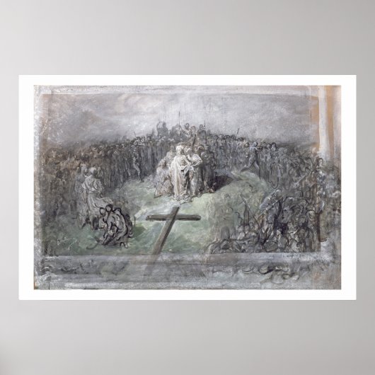 Crucifixe (w/c und gouache auf Papier) Poster (Vorne)