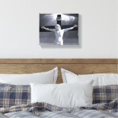Crucifixe Wrapped Canvas Leinwanddruck (Insitu (Schlafzimmer))