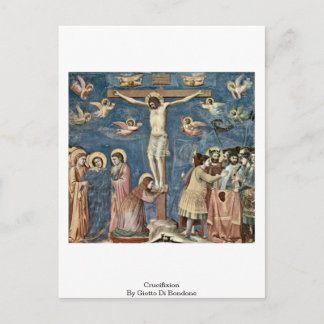 Crucifixierung durch Giotto Di Bondone Postkarte
