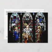 Crucifixierung (festes Glas) Postkarte (Vorne/Hinten)
