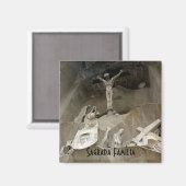 Crucifixierung Magnet (Vorderseite/Rückseite)