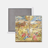 Crucifixion, 1609 (Stickerei) Magnet (Vorderseite/Rückseite)