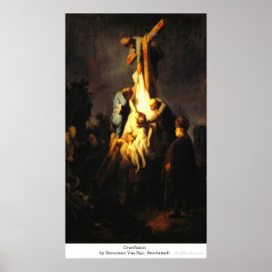 Crucifixion by Harmensz Van Rijn Rembrandt Poster