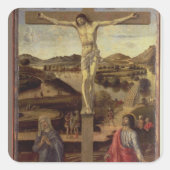 Crucifixion, c.1455 quadratischer aufkleber (Vorderseite)
