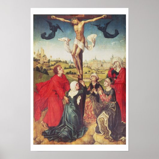 Crucifixion, c.1510 (Öl auf Tafel) Poster (Vorne)