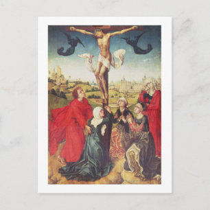 Crucifixion, c.1510 (Öl auf Tafel) Postkarte