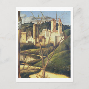 Crucifixion (Detail der Hintergrundlandschaft sh) Postkarte