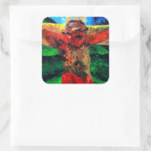 Crucifixion - Ende 2009 Quadratischer Aufkleber (Tasche)