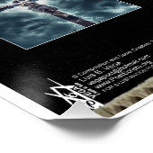 Crucifixion Night Sky 32 AD Poster (Ecke)