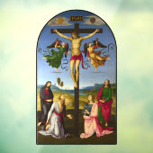 Crucifixion of Jesus Raphael Circa 1500 Fensteraufkleber (Blatt 3)